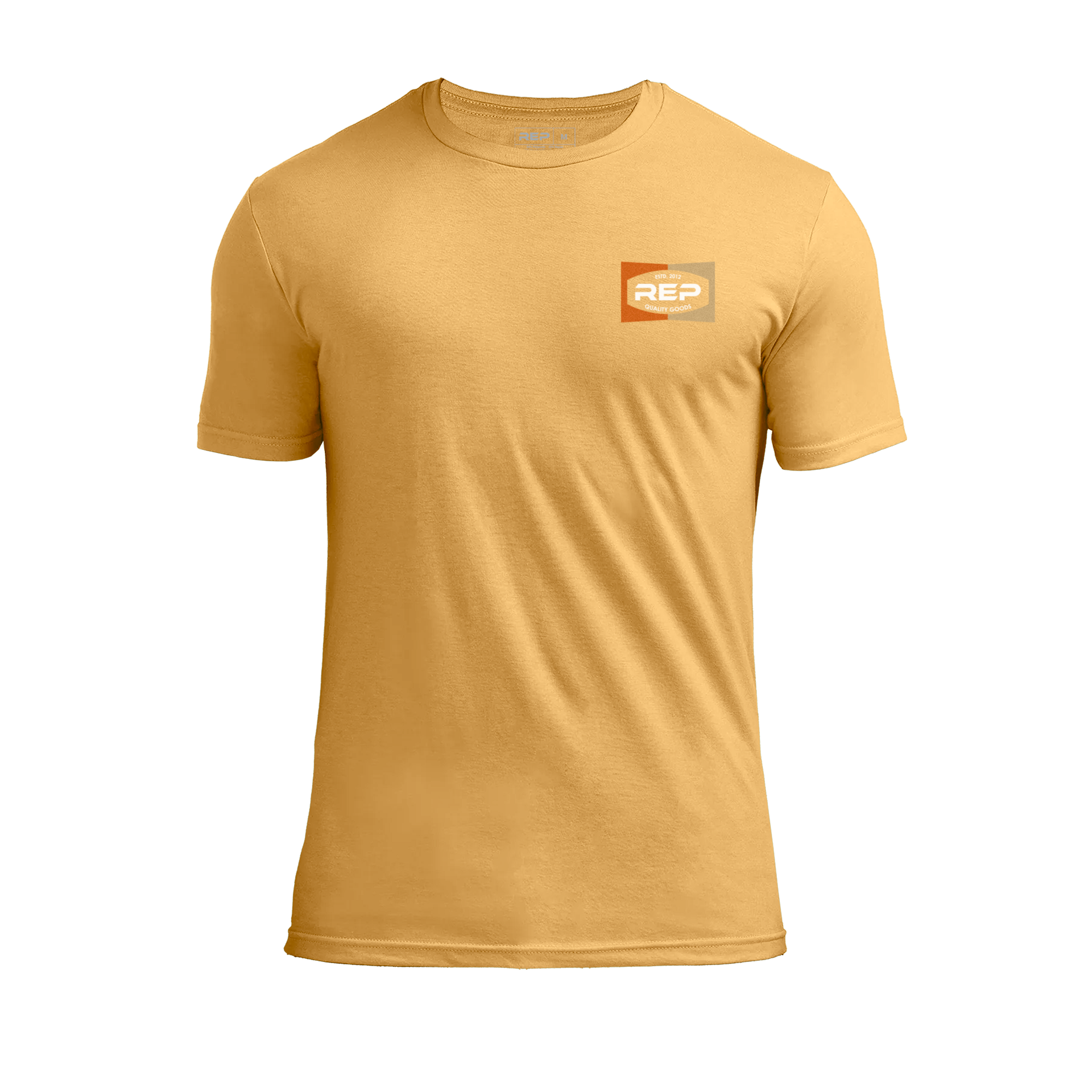 Ignition Tri-Blend Crew T-Shirt - Heather Ochre/White / X-Small